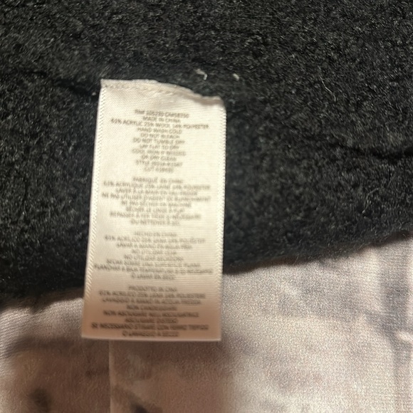 Joie cardigan sweater asymmetric pockets shawl collar large black L $335 - Picture 7 of 8